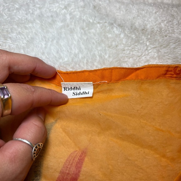 Riddhi Siddhi Beach Coverup W/ Satin Trim - Picture 2 of 6